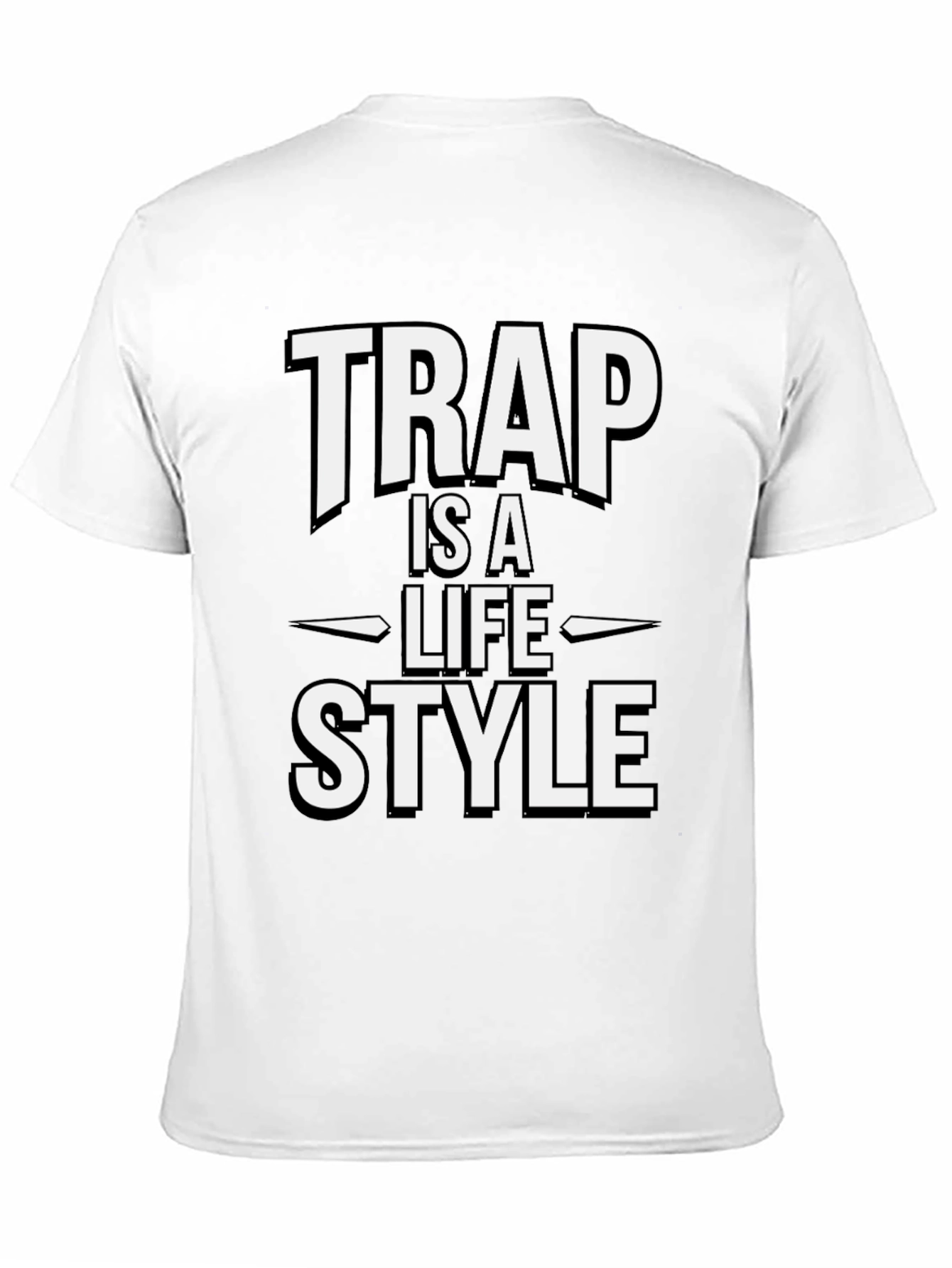 Trap is a Lifestyle Black T-Shirt