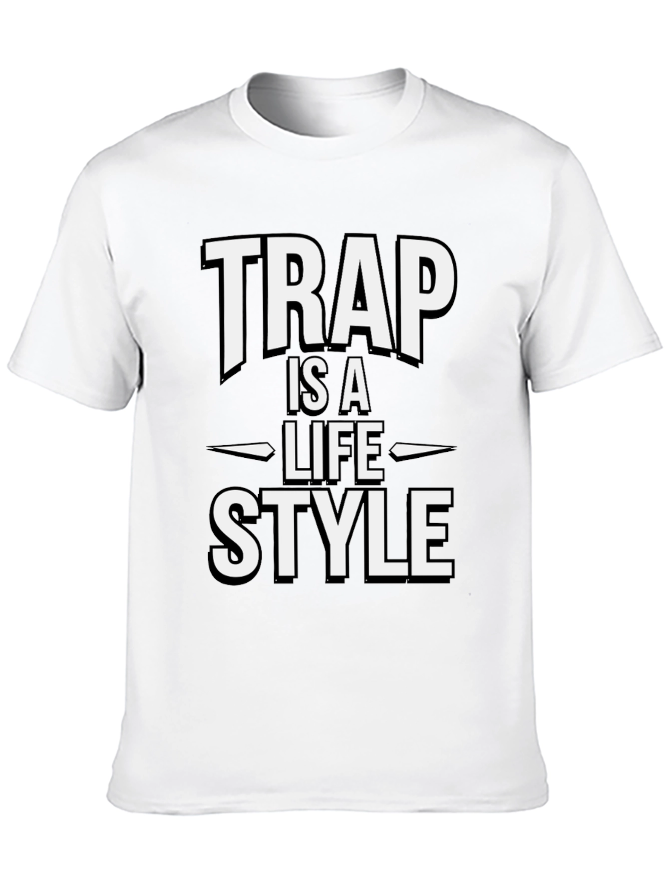 Trap is a Lifestyle Black T-Shirt