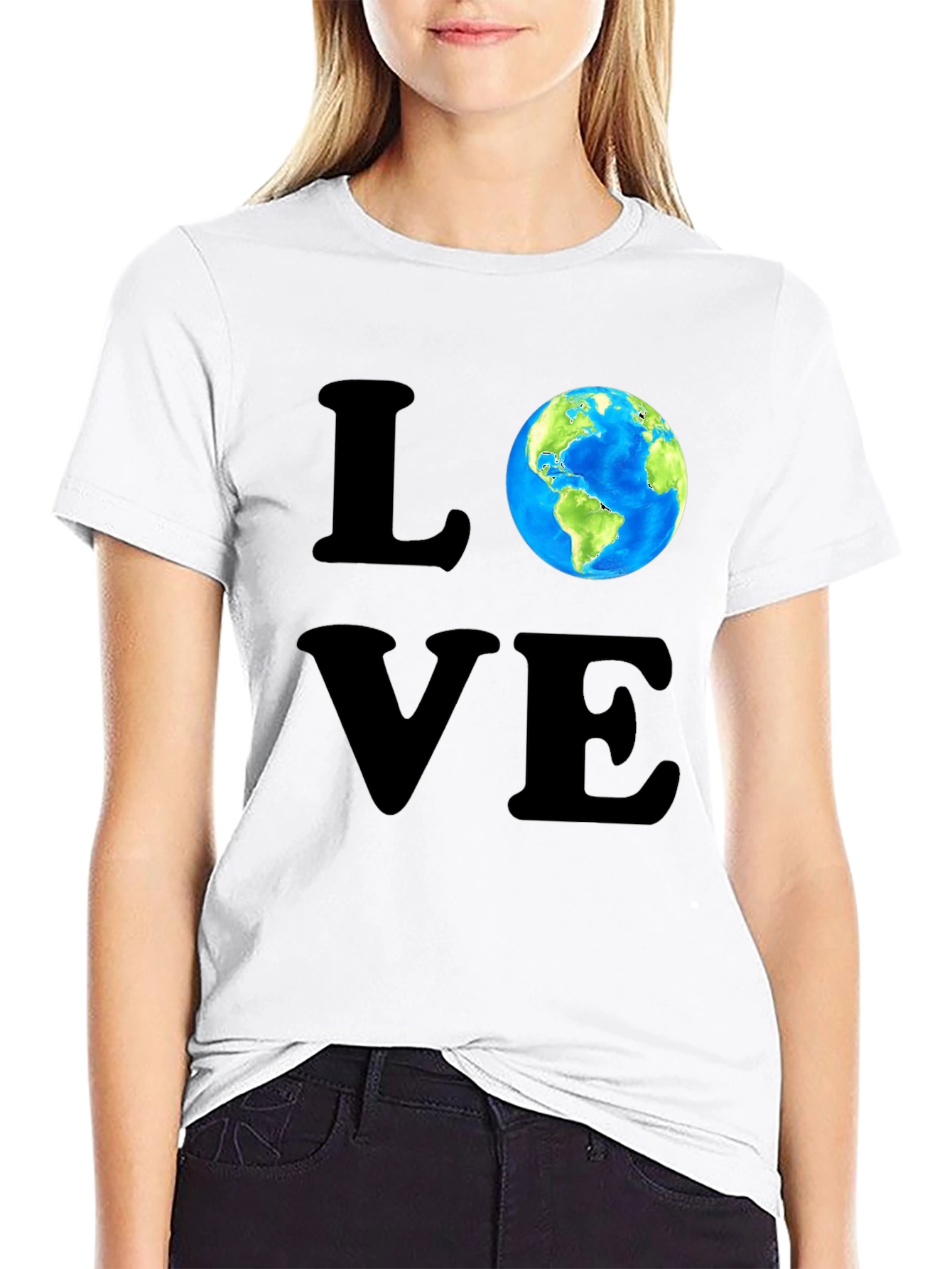 Love Earth T-Shirt - Graphic Print Tee