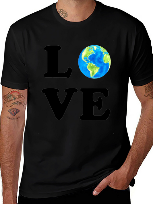 Love Earth T-Shirt - Graphic Print Tee