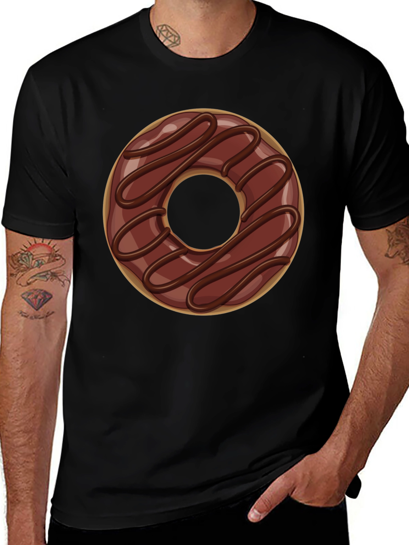 Chocolate Donut T-Shirt - Sweet Treat Style!