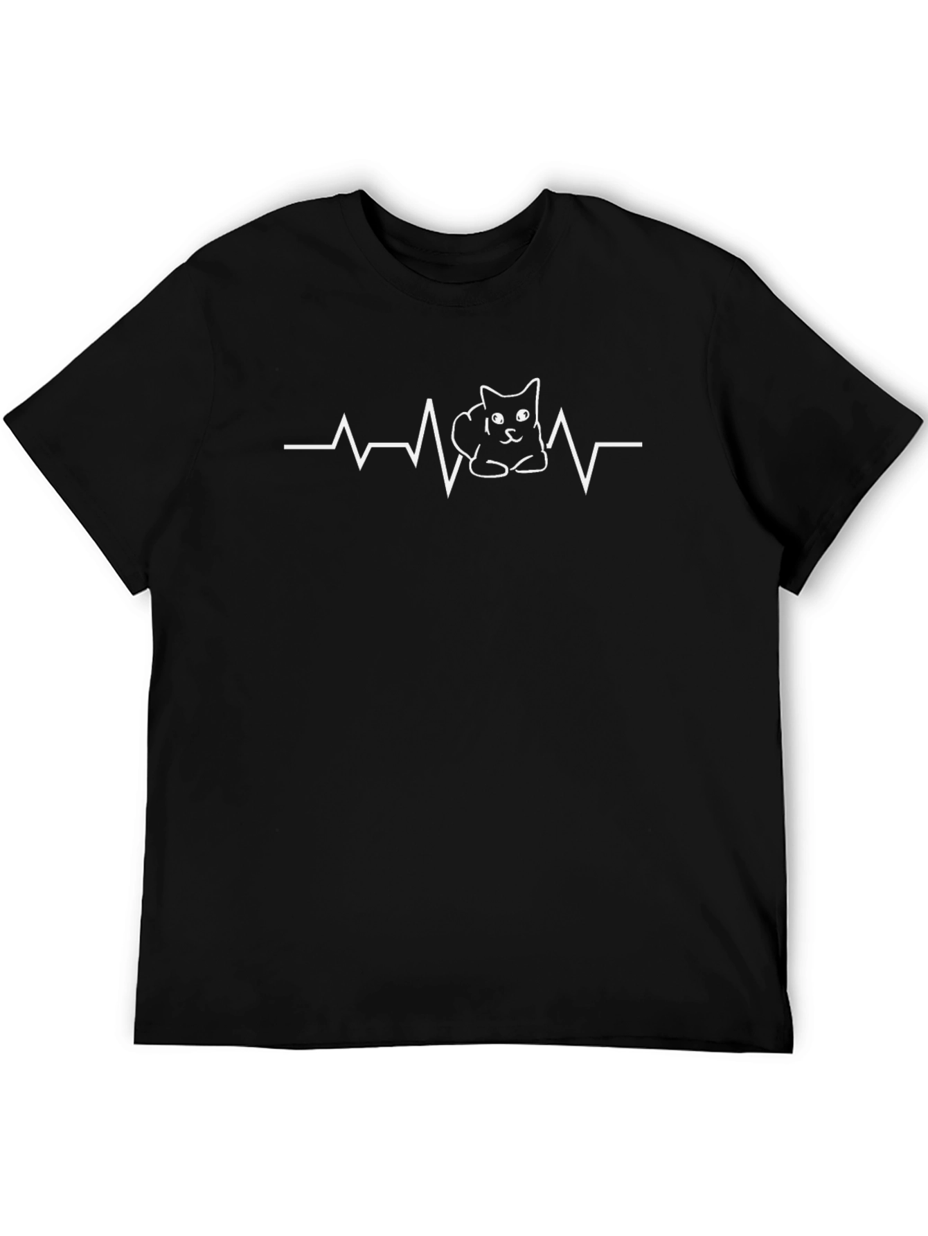 Cat Heartbeat T-Shirt - Funny Cat Lover Tee