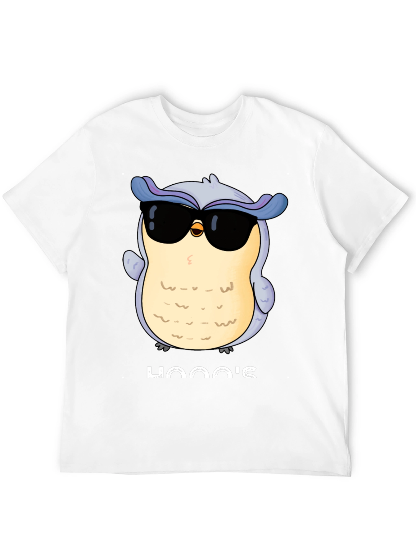 Cool Owl Graphic Tee - Hooos There? Black T-Shirt