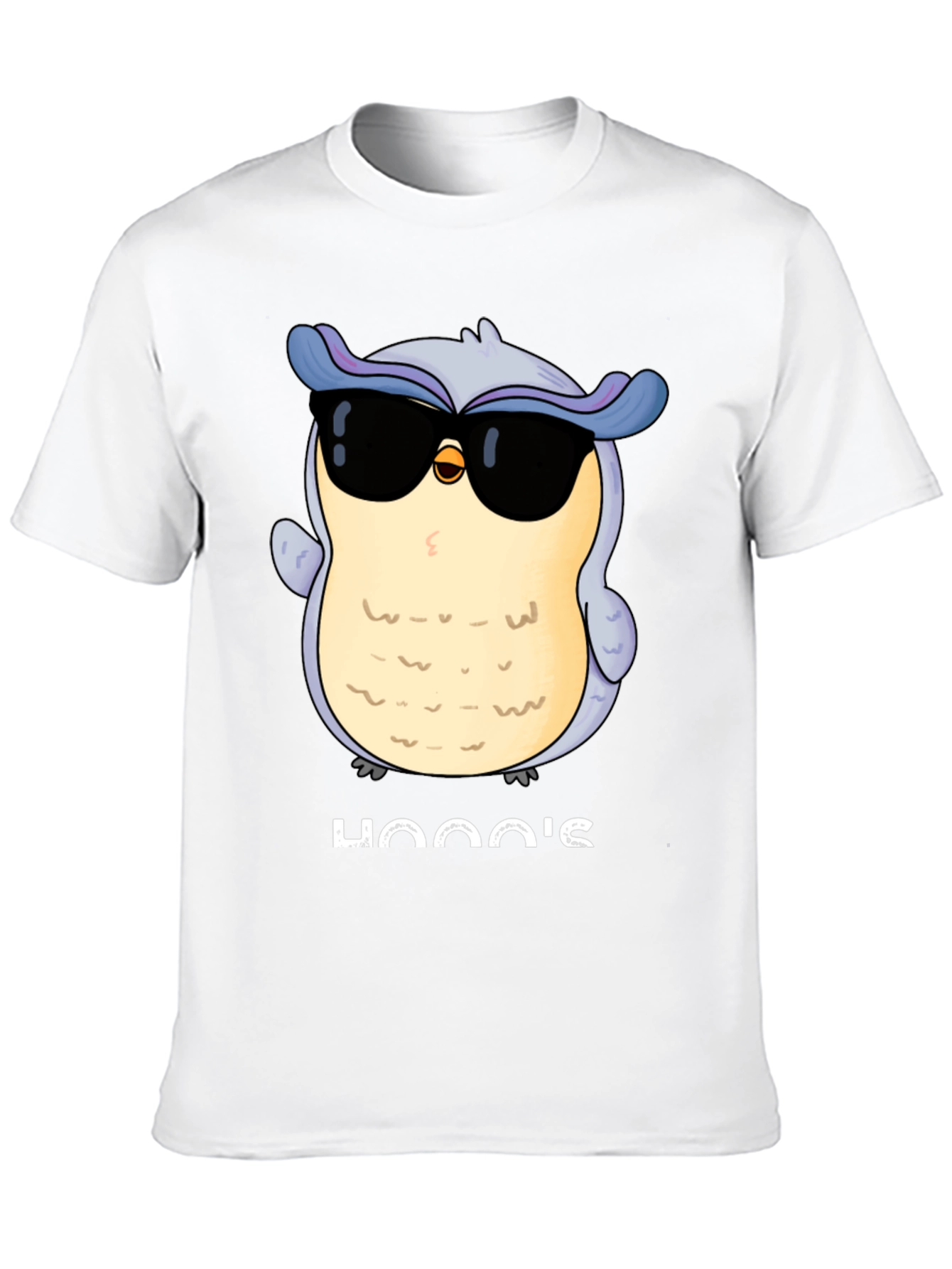 Cool Owl Graphic Tee - Hooos There? Black T-Shirt