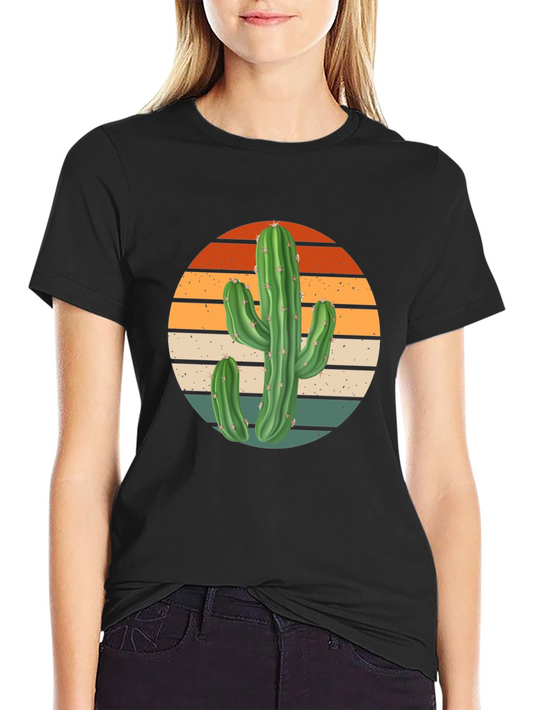 Cactus Sunset Graphic Tee - Unique Desert Style