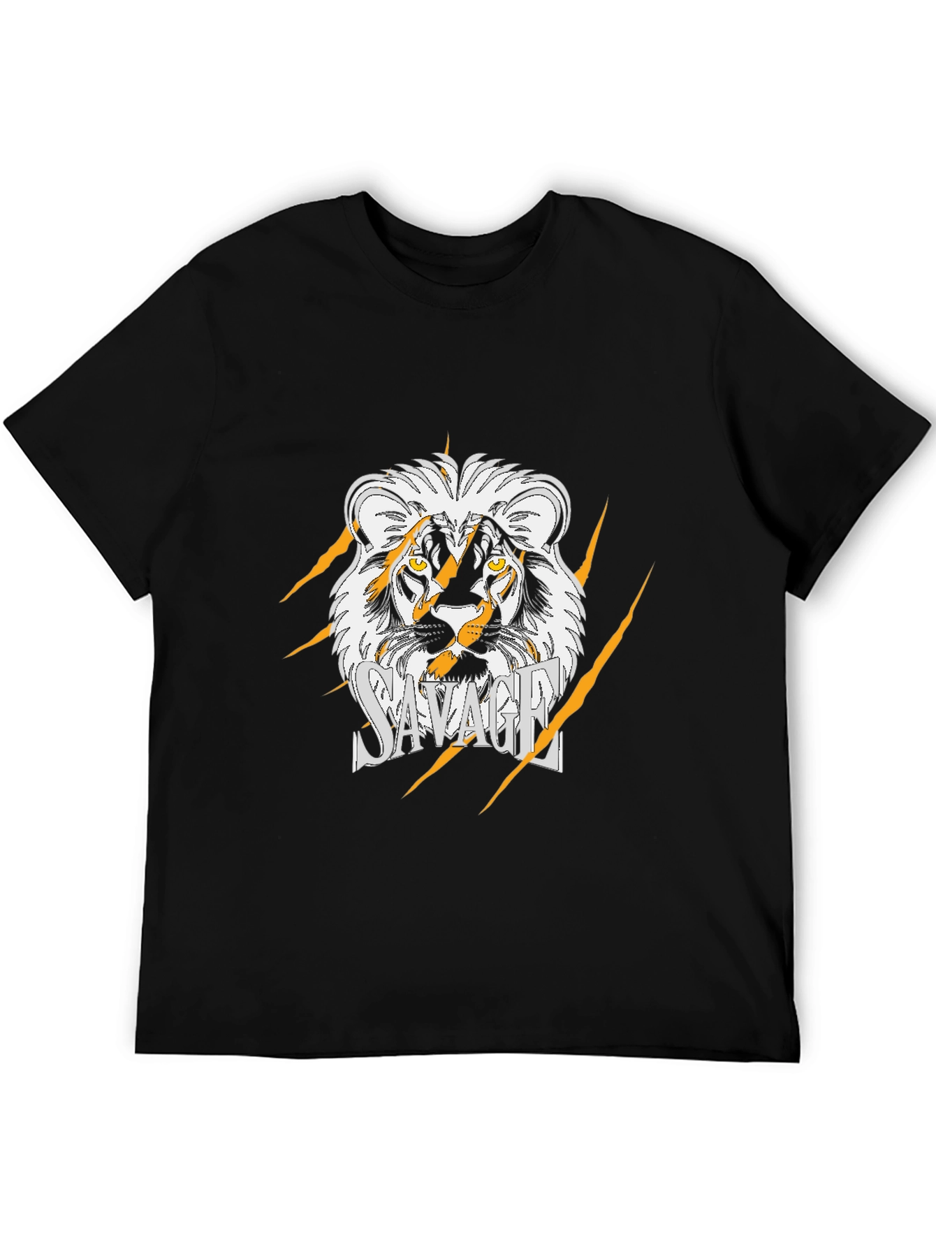Savage Lion Graphic Black T-Shirt