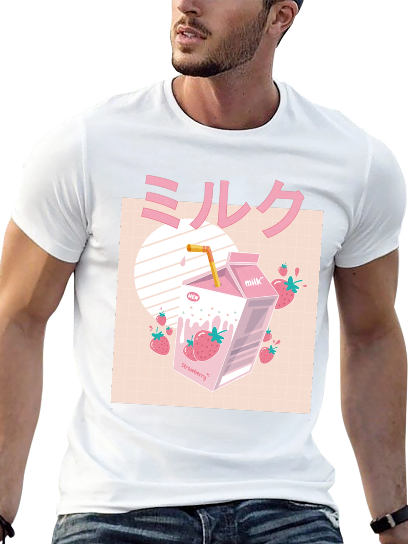 Strawberry Milk T-Shirt - Japanese Aesthetic