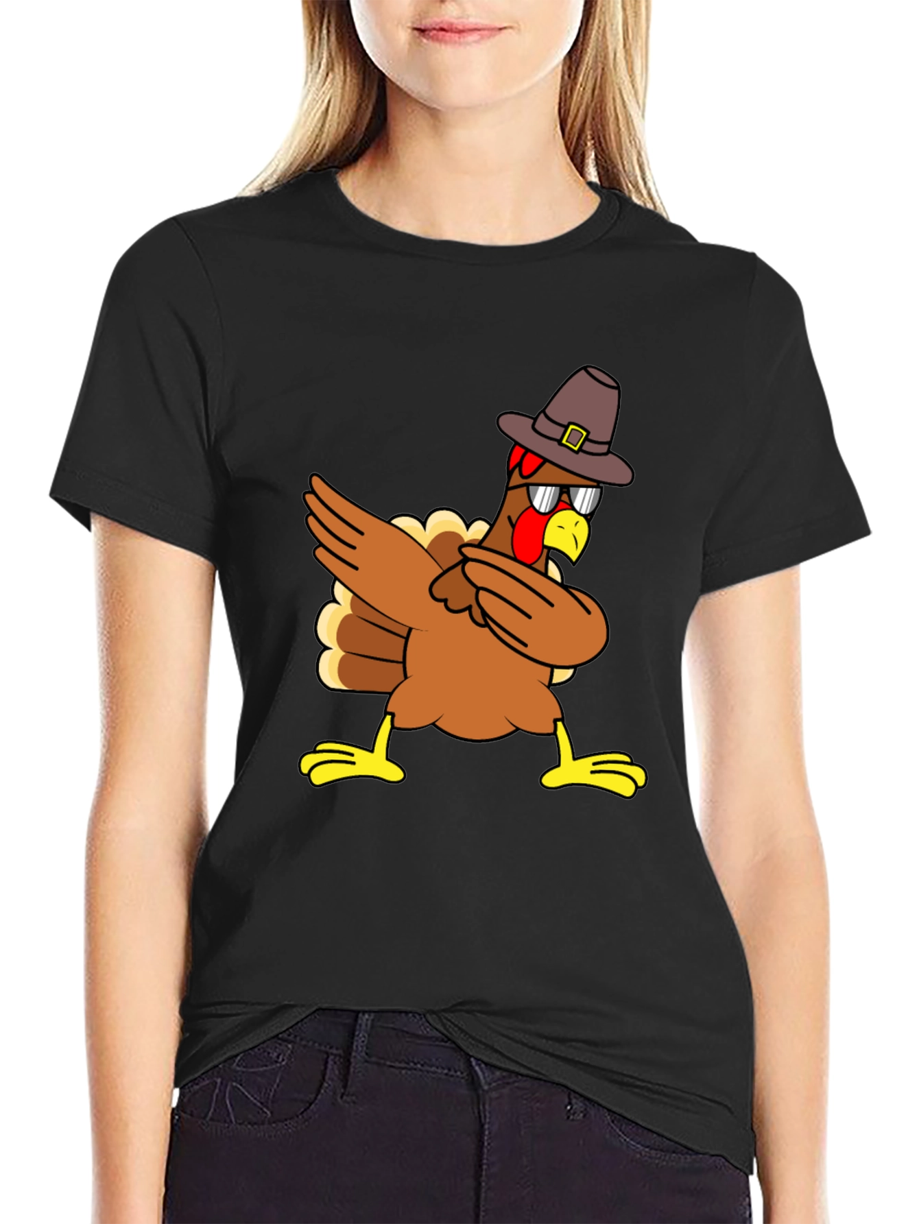 Dabbing Turkey Pilgrim T-Shirt