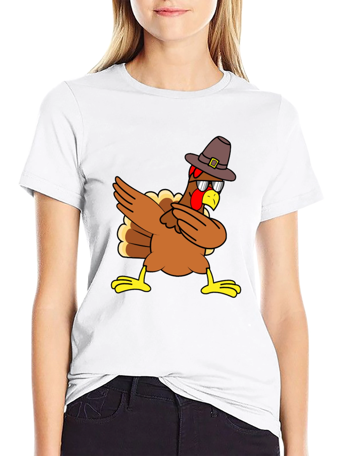 Dabbing Turkey Pilgrim T-Shirt