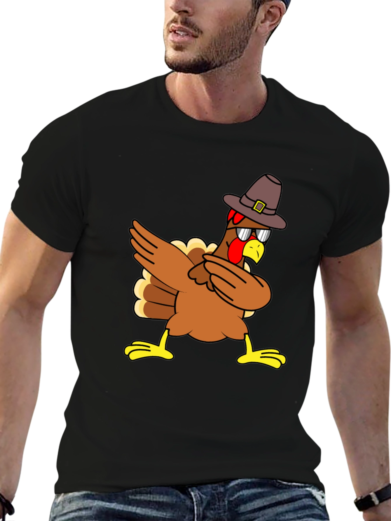 Dabbing Turkey Pilgrim T-Shirt
