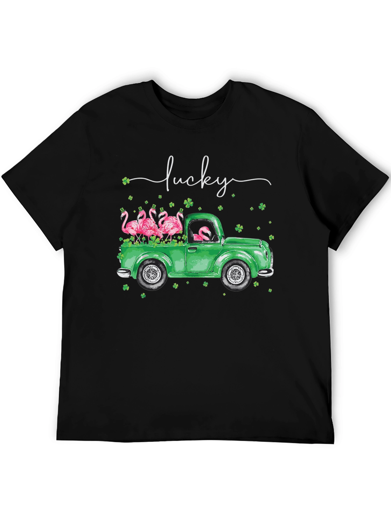 Lucky Flamingo St. Patricks Day T-Shirt