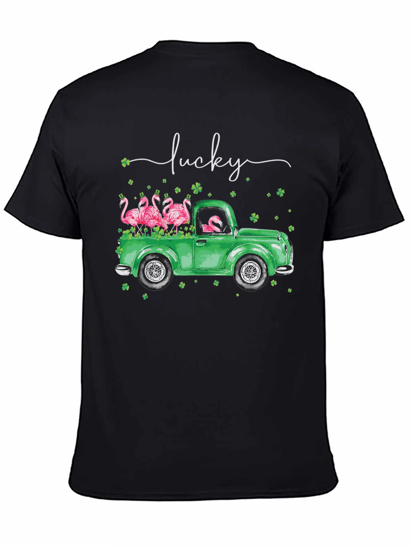 Lucky Flamingo St. Patricks Day T-Shirt