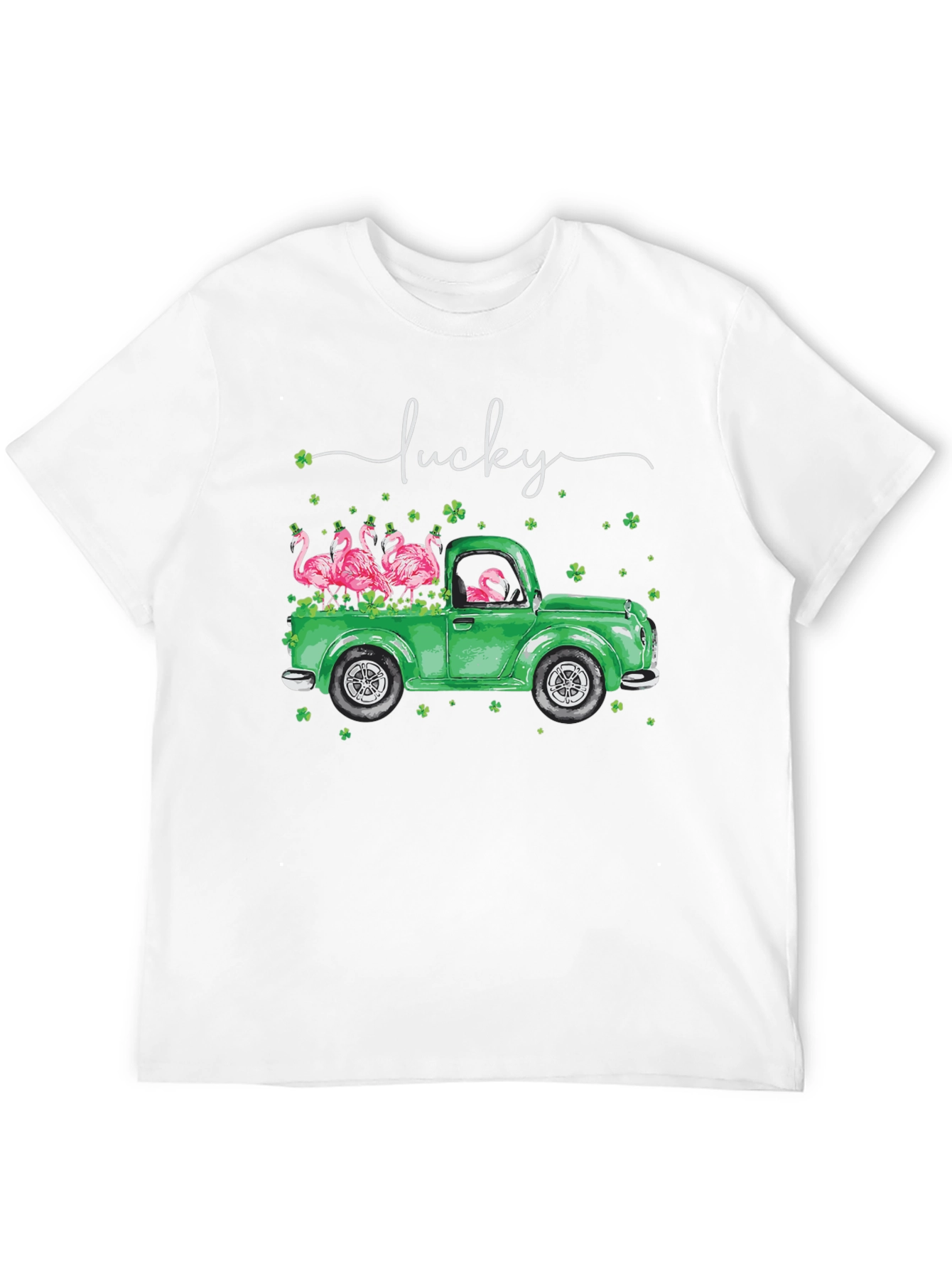 Lucky Flamingo St. Patricks Day T-Shirt