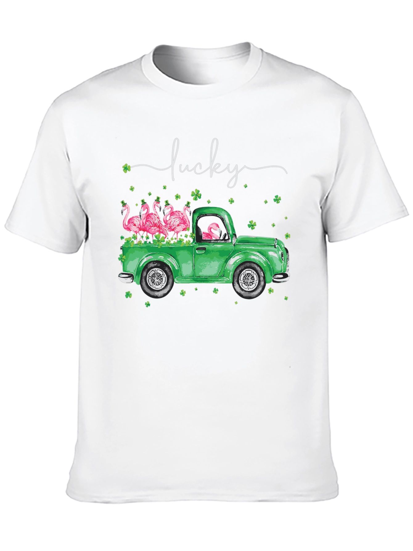 Lucky Flamingo St. Patricks Day T-Shirt