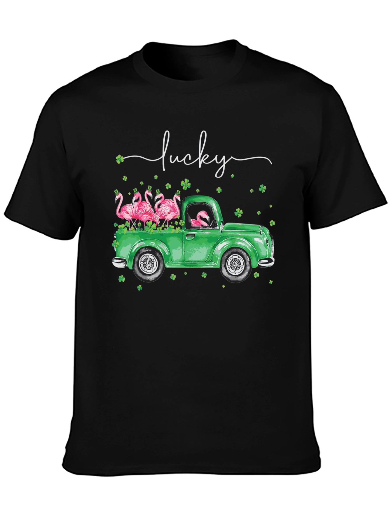 Lucky Flamingo St. Patricks Day T-Shirt