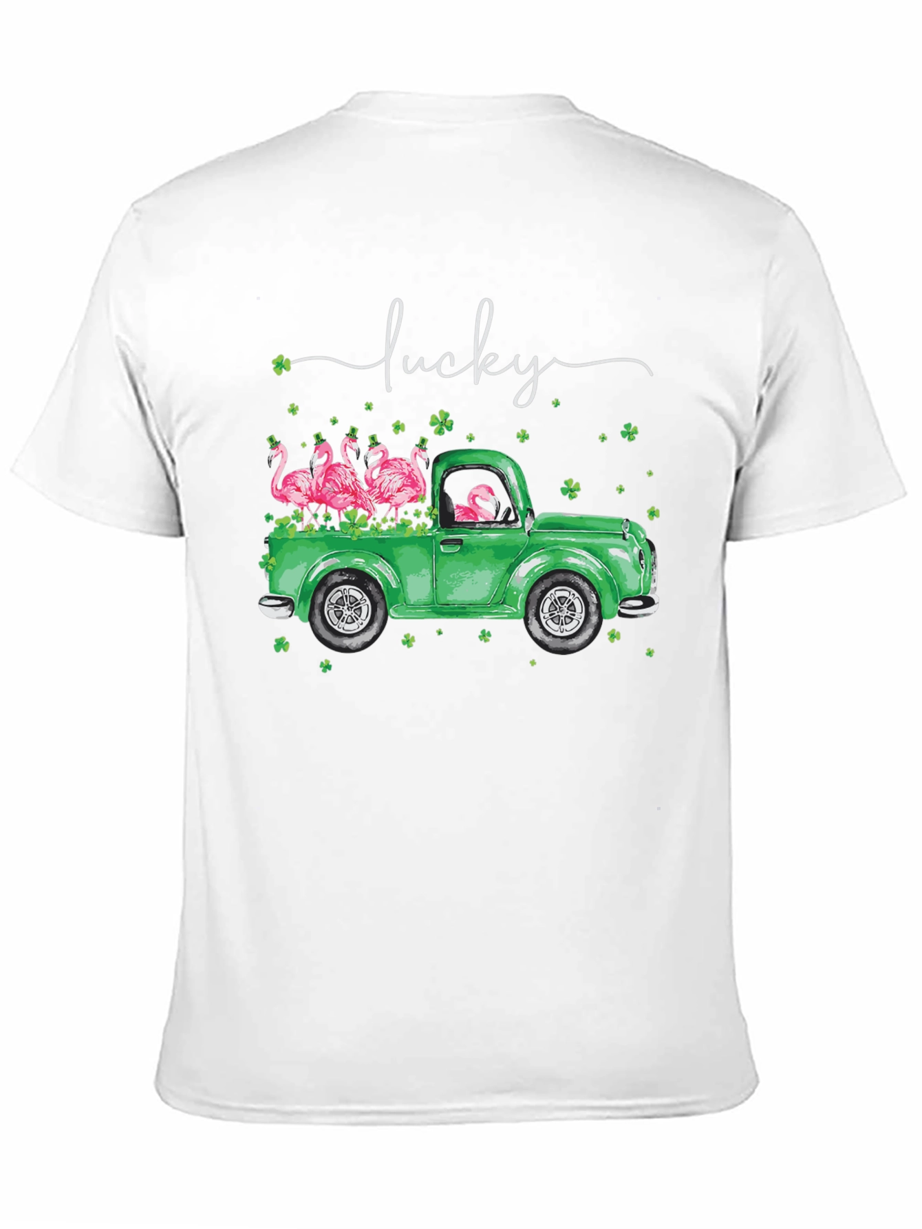Lucky Flamingo St. Patricks Day T-Shirt