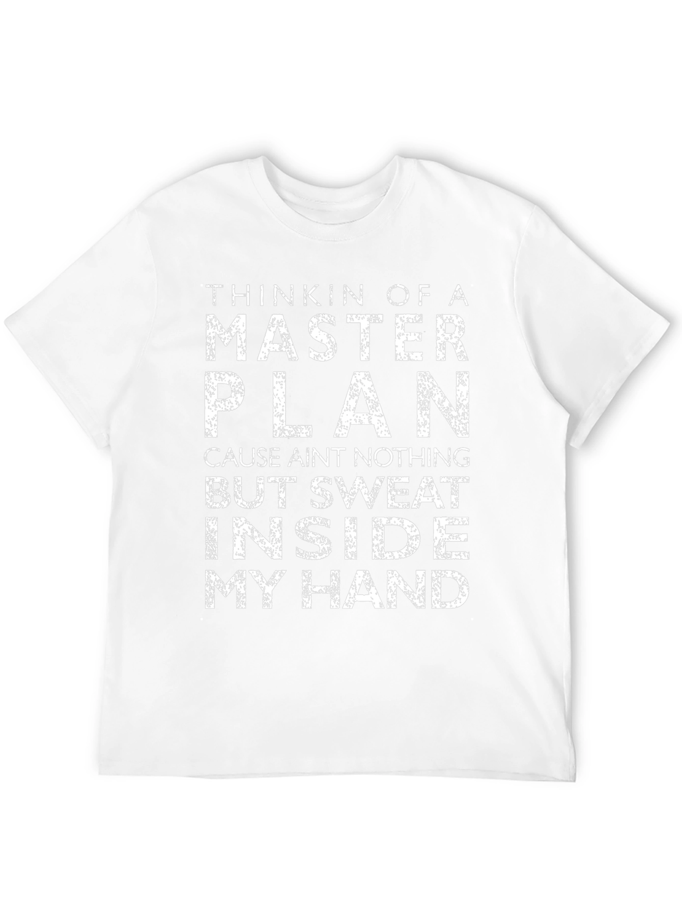 Master Plan Graphic Tee - Black Cotton Casual T-Shirt