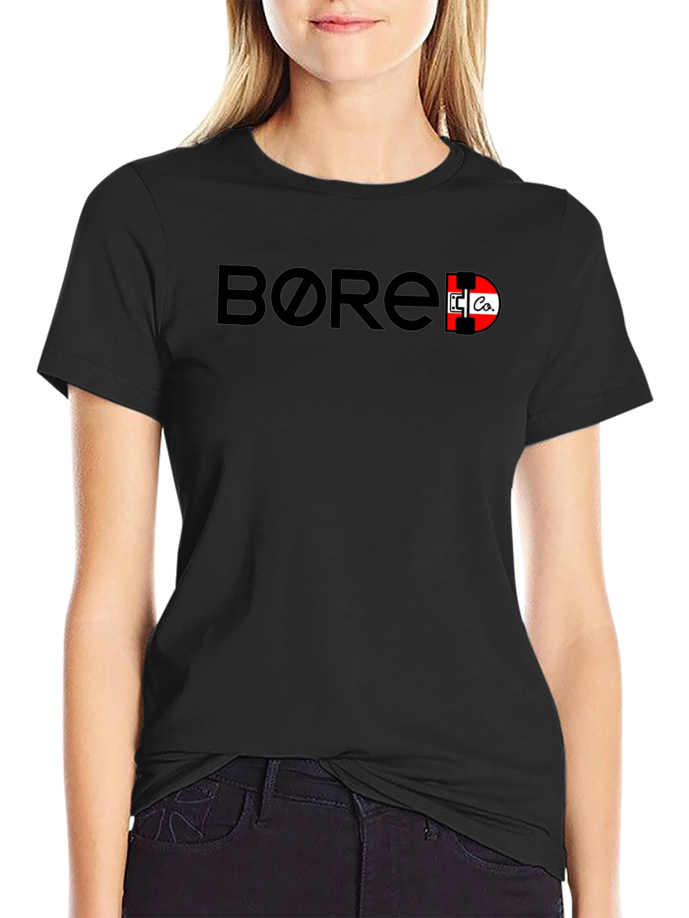 Bored Co. Graphic Print Black T-Shirt