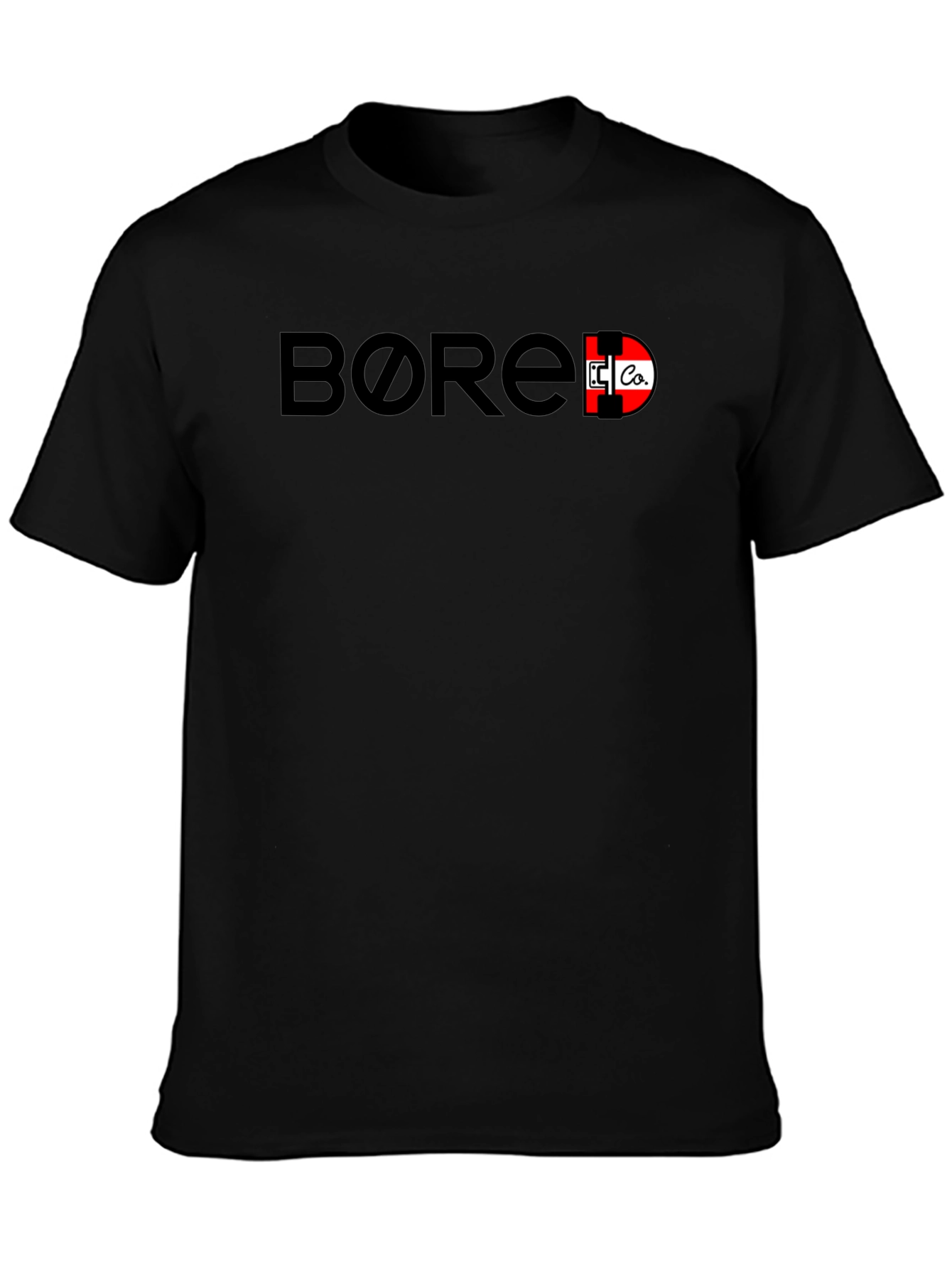 Bored Co. Graphic Print Black T-Shirt