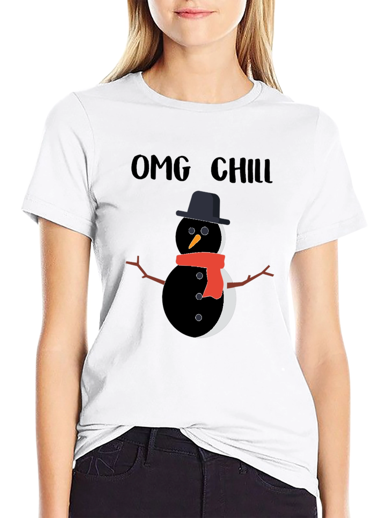 OMG Chill Snowman Graphic Tee