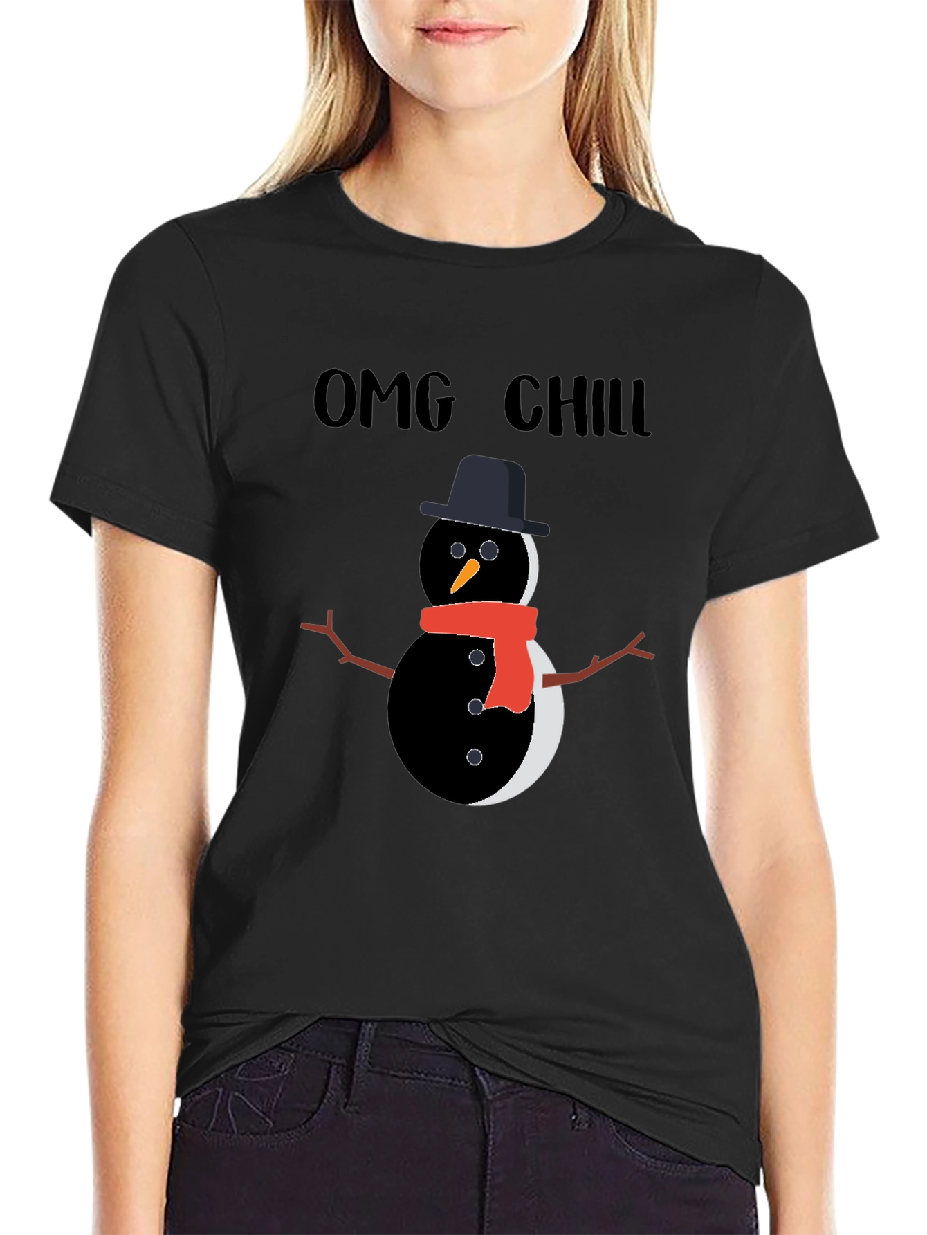 OMG Chill Snowman Graphic Tee