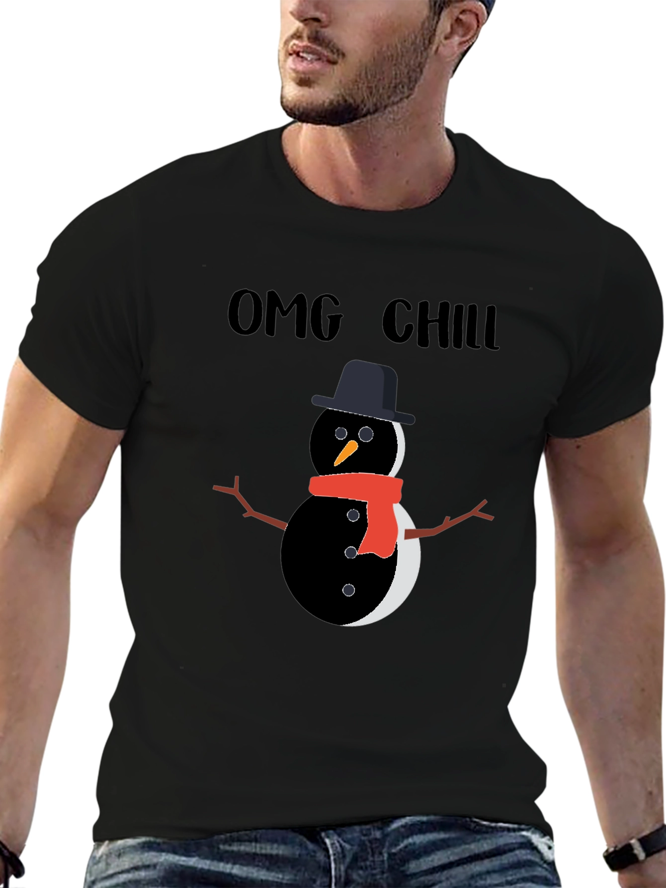 OMG Chill Snowman Graphic Tee