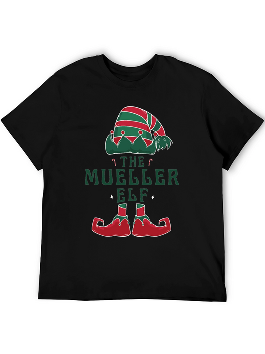 The Mueller Elf Christmas Holiday Graphic Tee Shirt