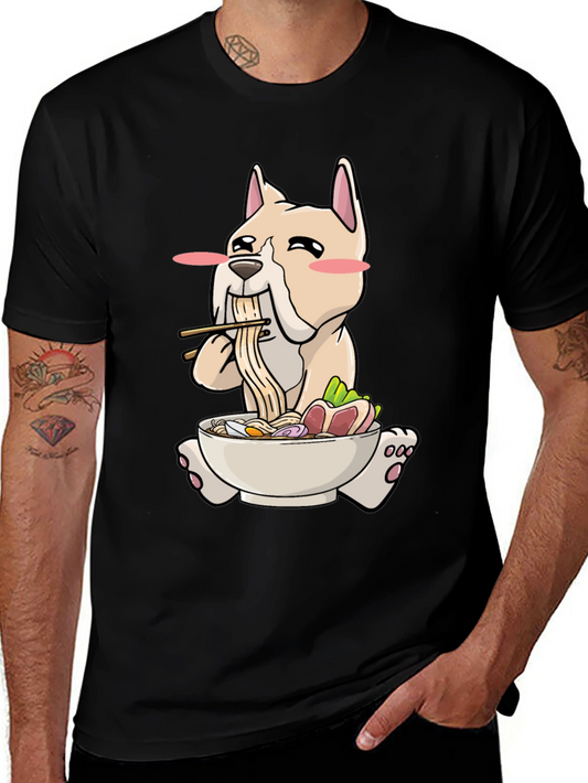 Dog Ramen T-Shirt - Cute Cartoon Graphic Tee