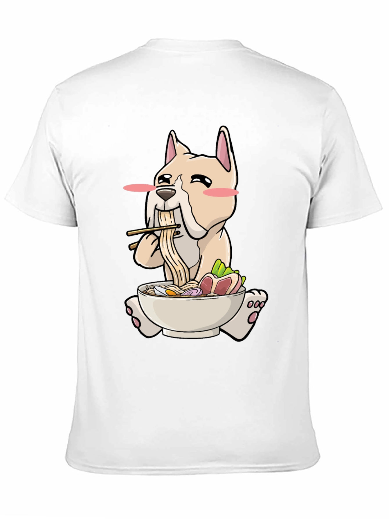 Dog Ramen T-Shirt - Cute Cartoon Graphic Tee