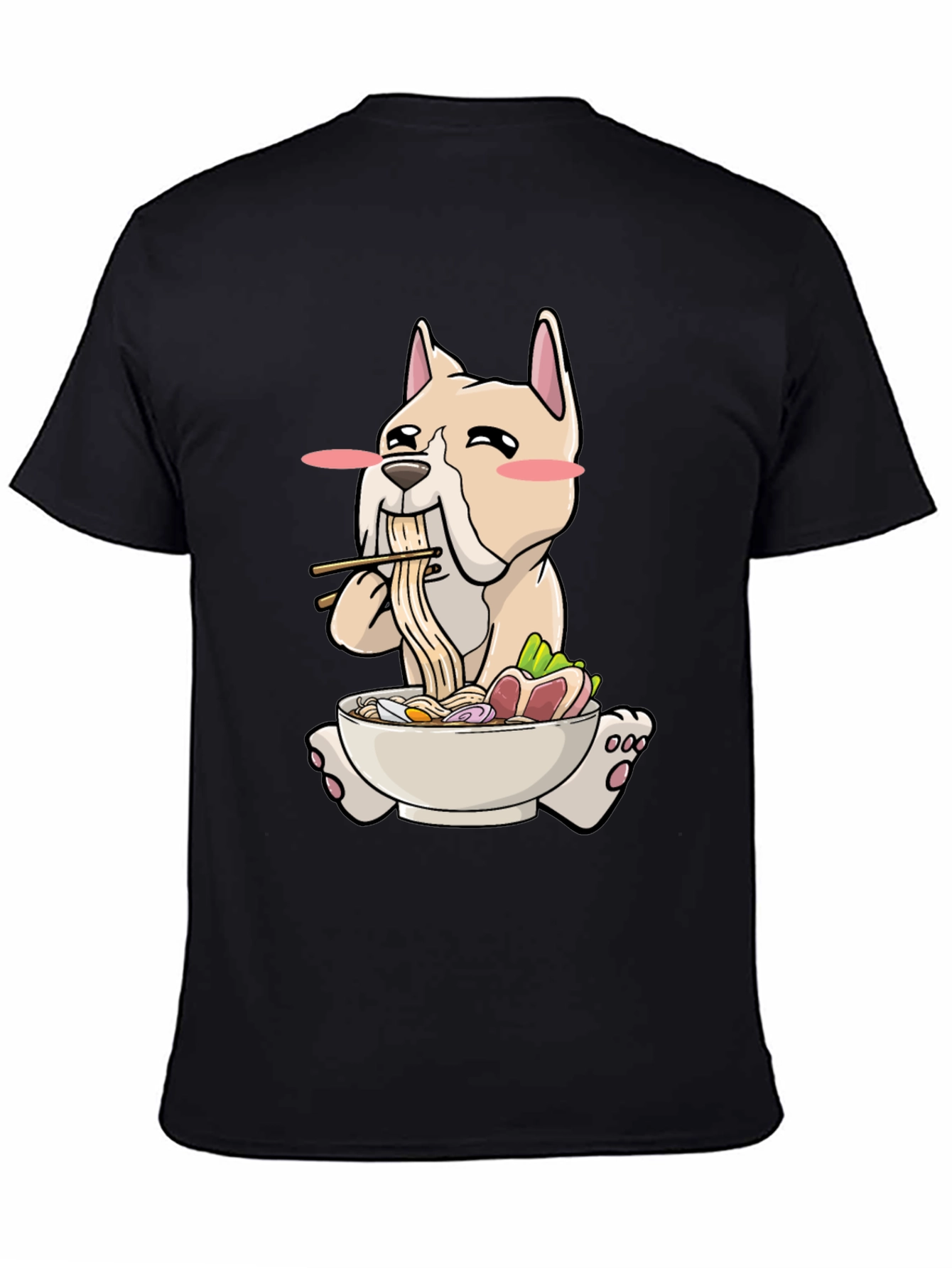 Dog Ramen T-Shirt - Cute Cartoon Graphic Tee