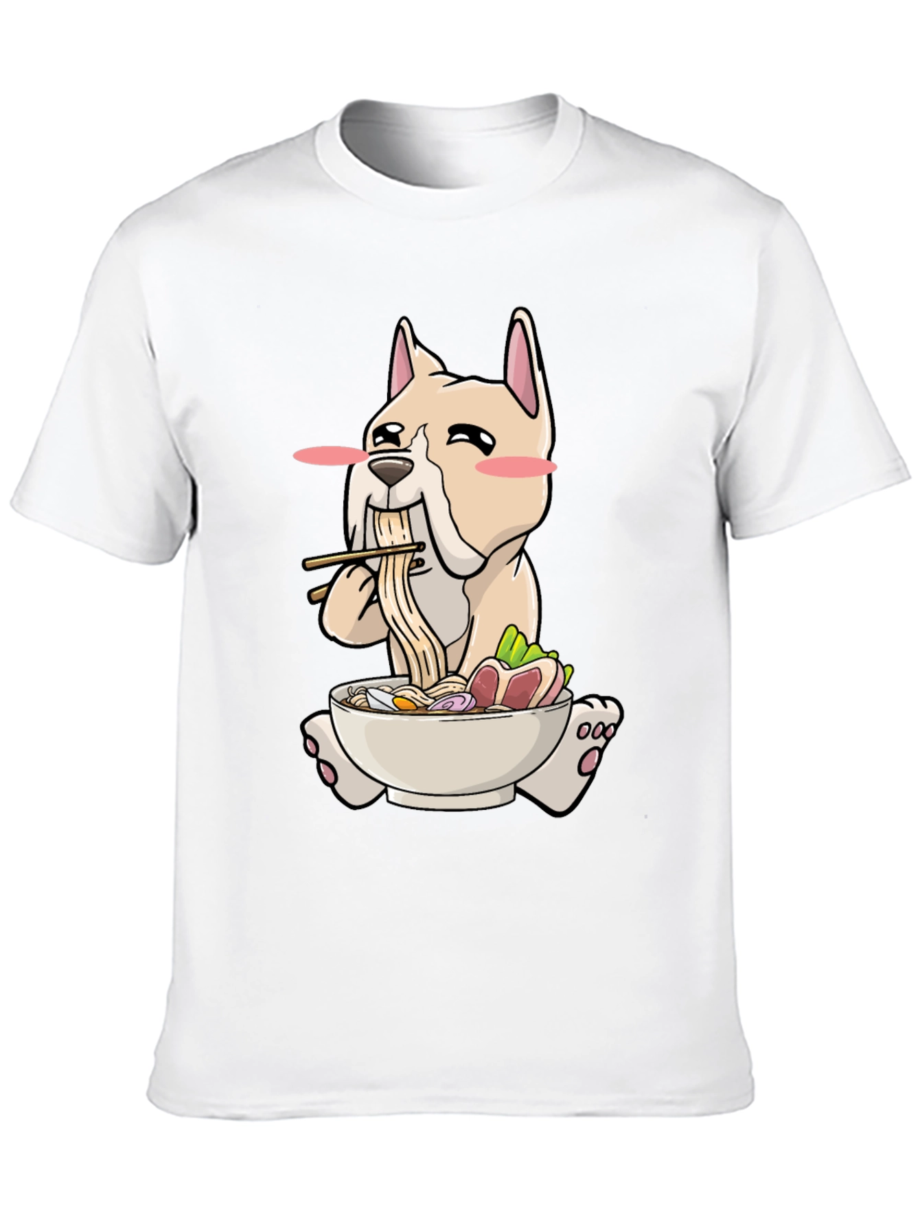 Dog Ramen T-Shirt - Cute Cartoon Graphic Tee