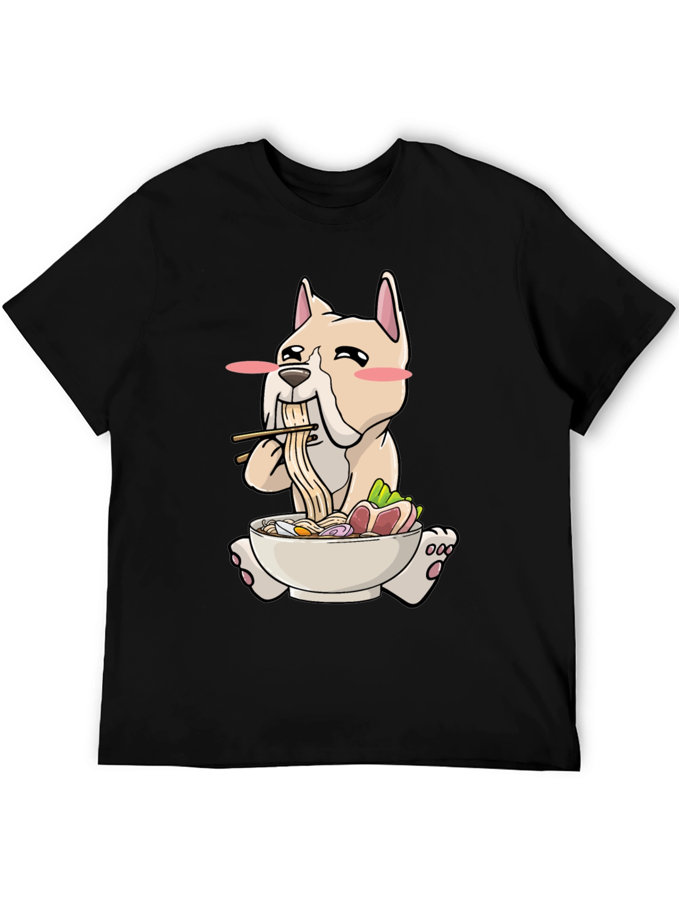 Dog Ramen T-Shirt - Cute Cartoon Graphic Tee