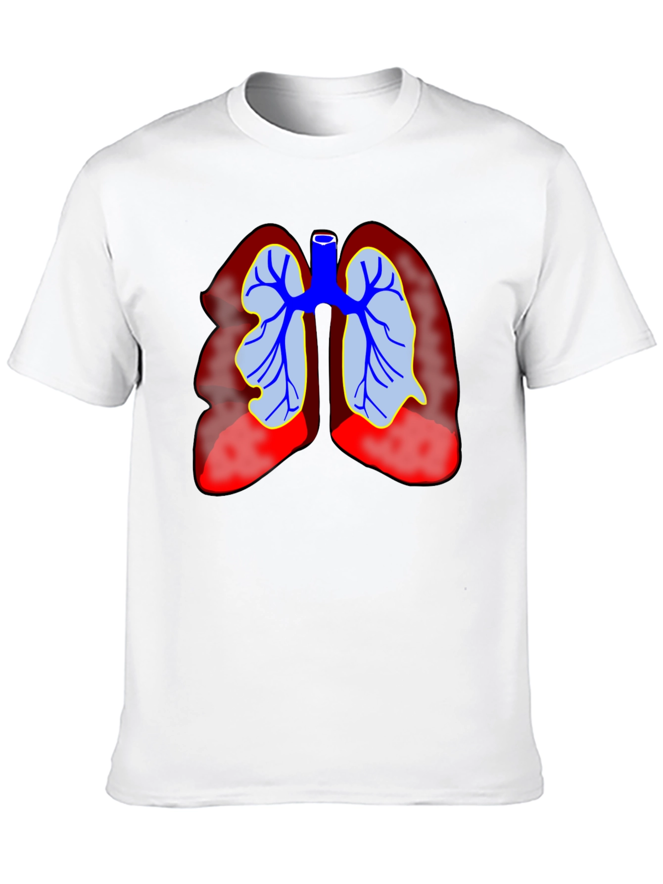 Lung Anatomy Graphic T-Shirt - Medical Tee