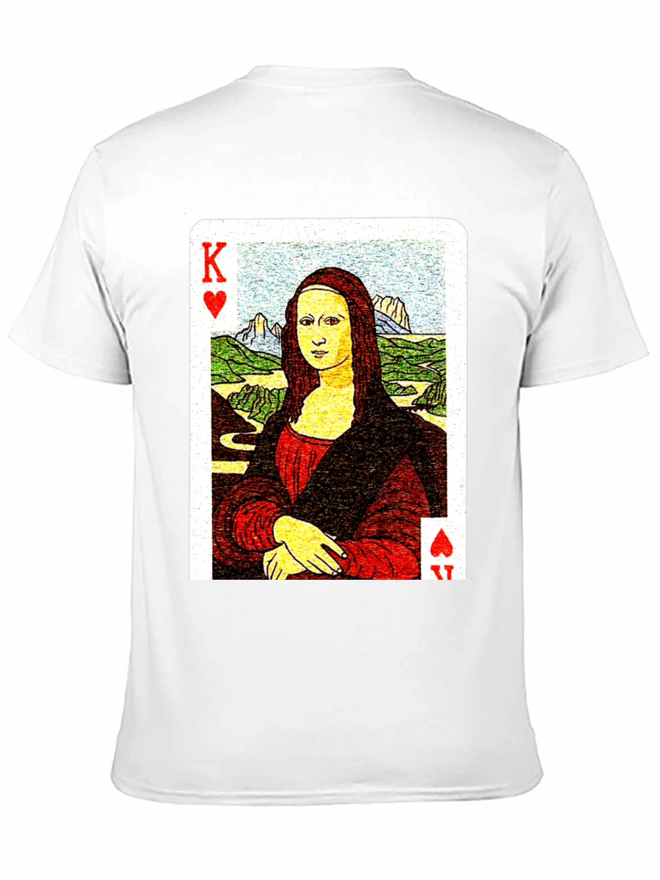 Mona Lisa King of Hearts Graphic Tee