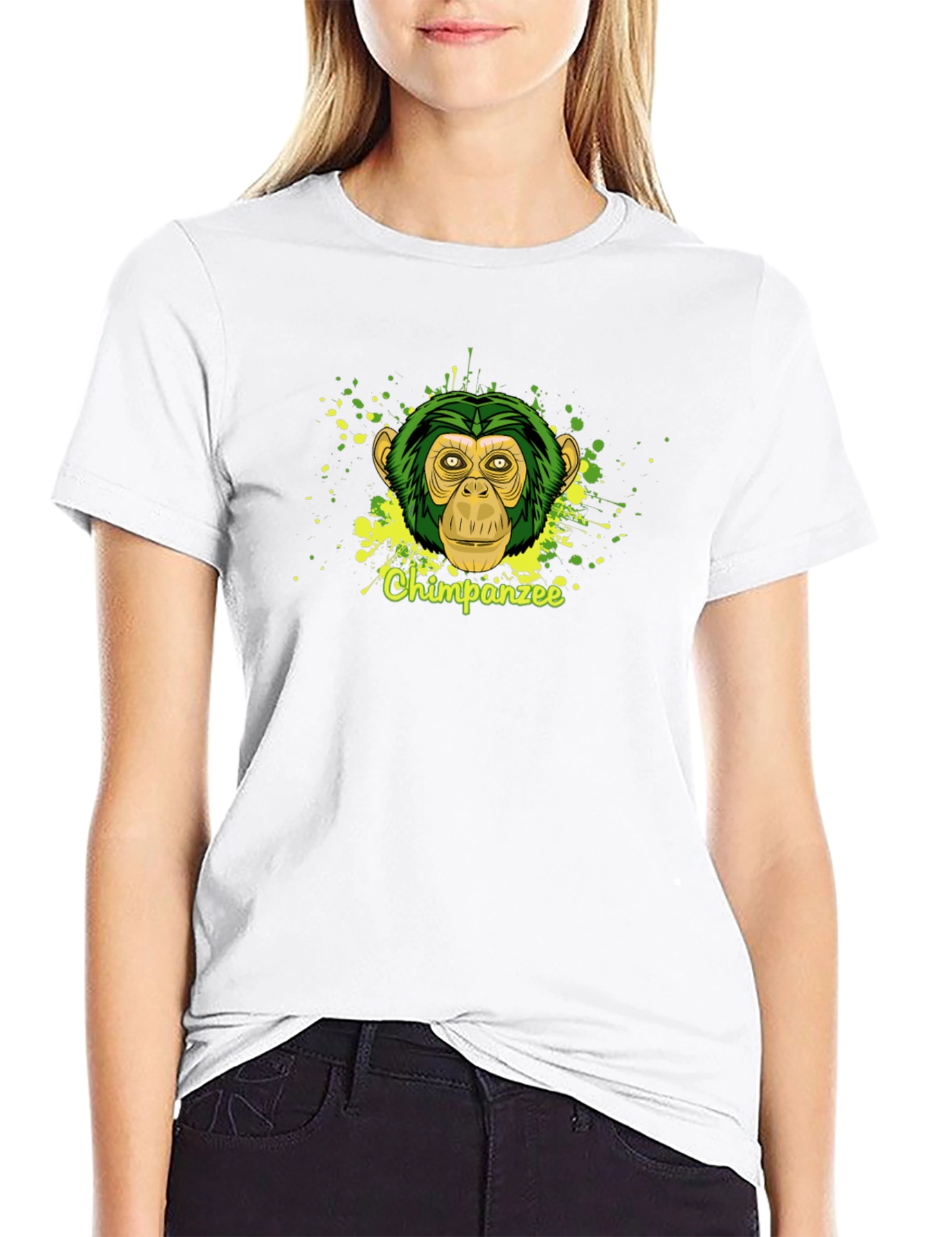 Chimpanzee Graphic Tee - Mens Black T-Shirt