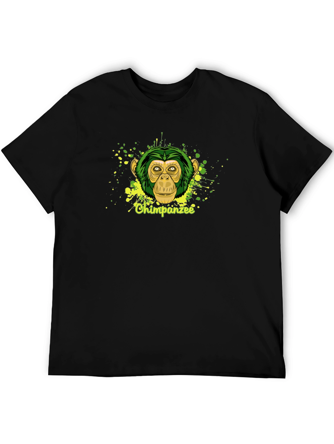 Chimpanzee Graphic Tee - Mens Black T-Shirt