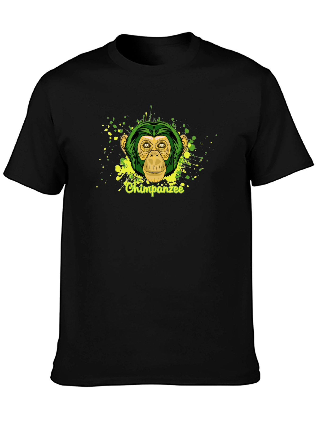 Chimpanzee Graphic Tee - Mens Black T-Shirt