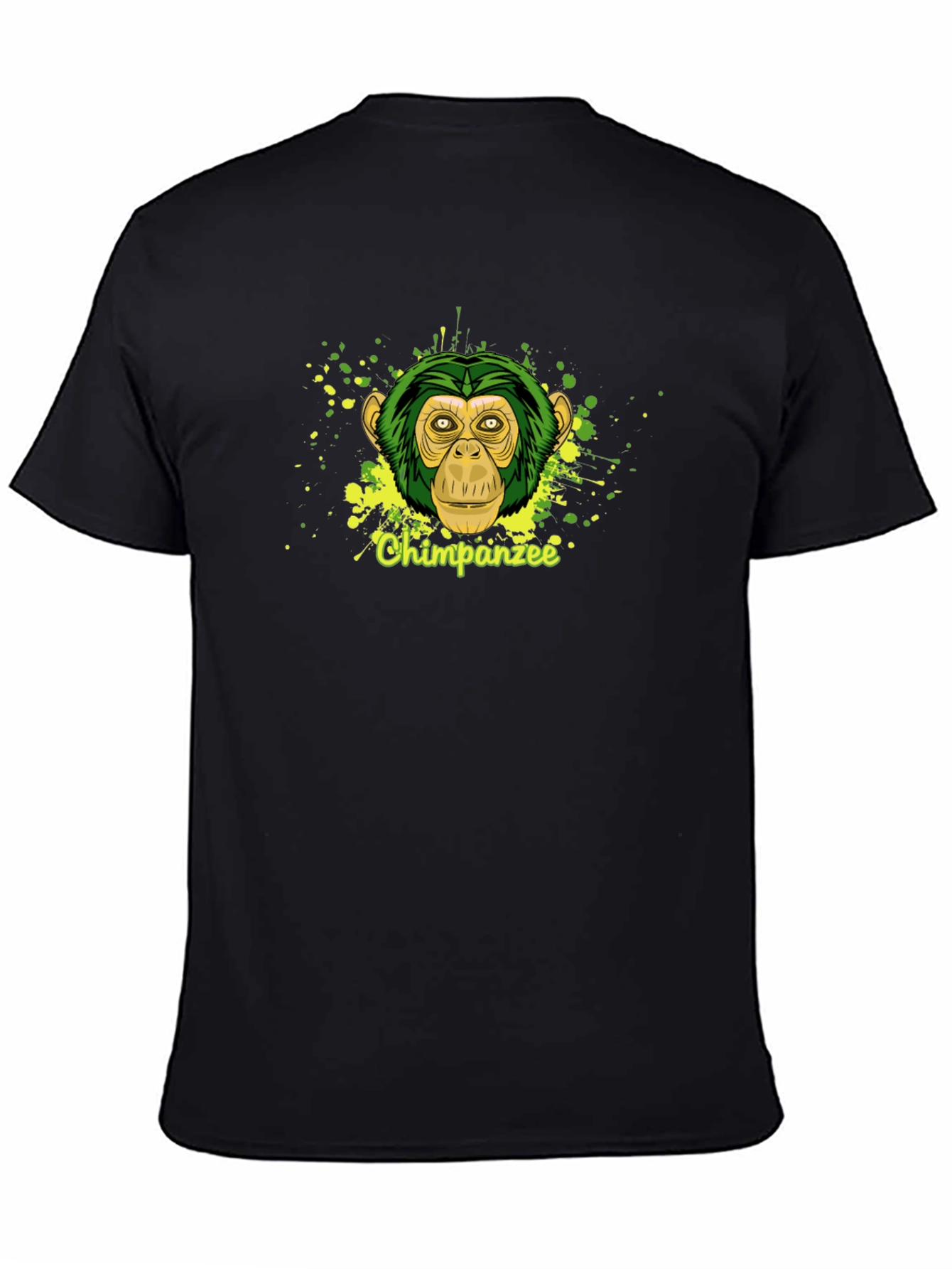 Chimpanzee Graphic Tee - Mens Black T-Shirt