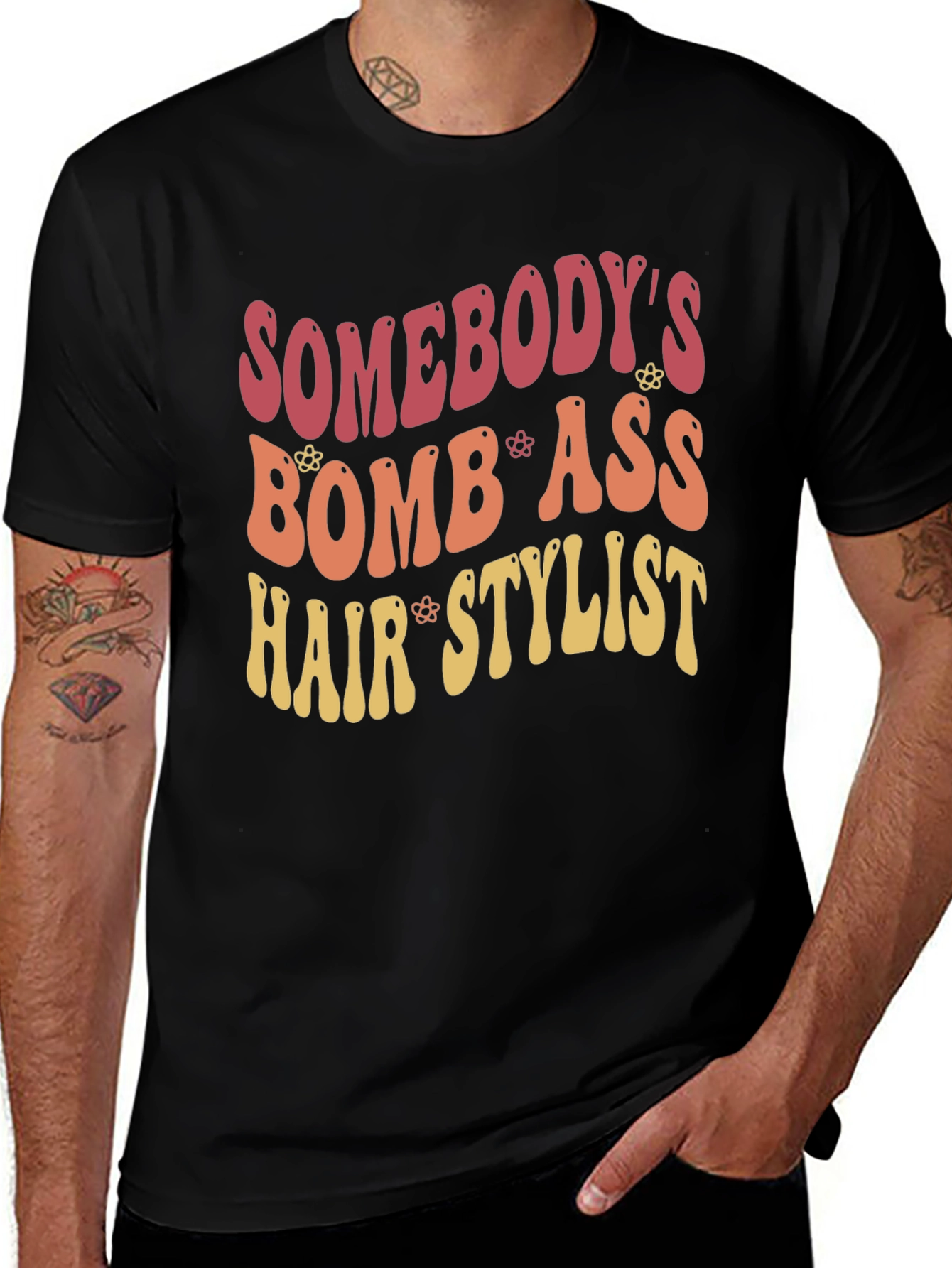 Bomb Ass Hair Stylist T-Shirt Retro Style