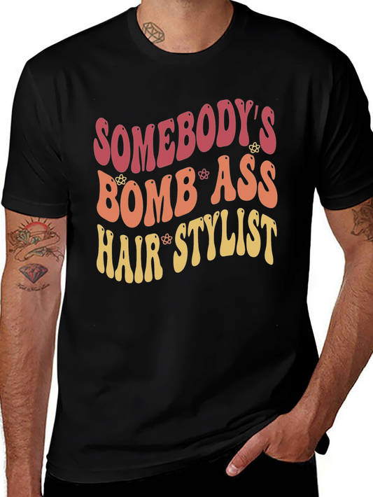 Bomb Ass Hair Stylist T-Shirt Retro Style