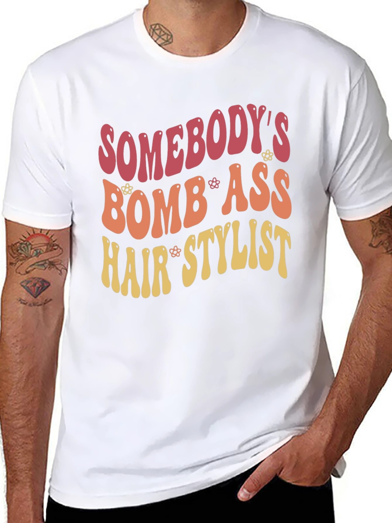 Bomb Ass Hair Stylist T-Shirt Retro Style