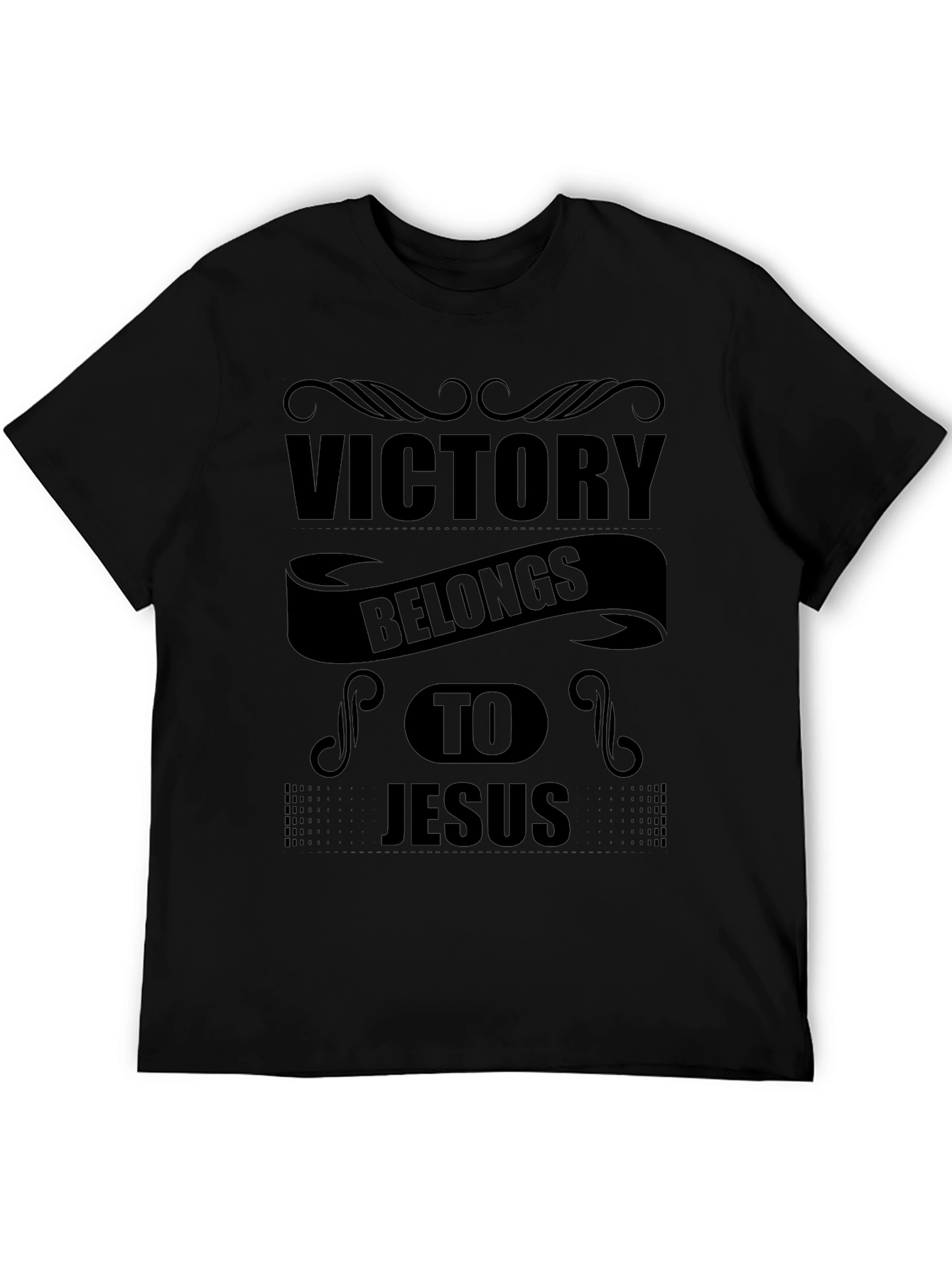 Victory Belongs to Jesus Black T-Shirt