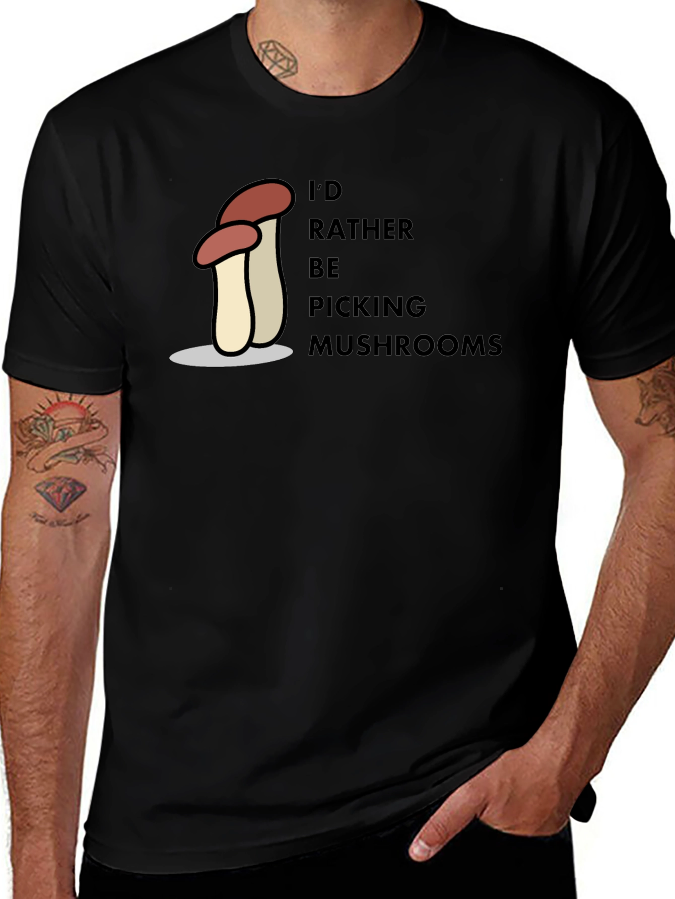 Mushroom Picking T-Shirt - Nature Lover Tee