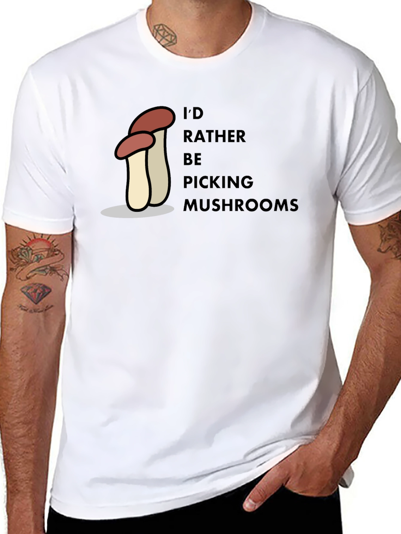 Mushroom Picking T-Shirt - Nature Lover Tee