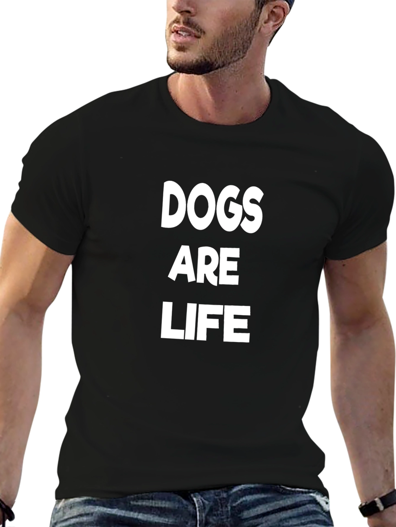 Dogs Are Life Graphic T-Shirt