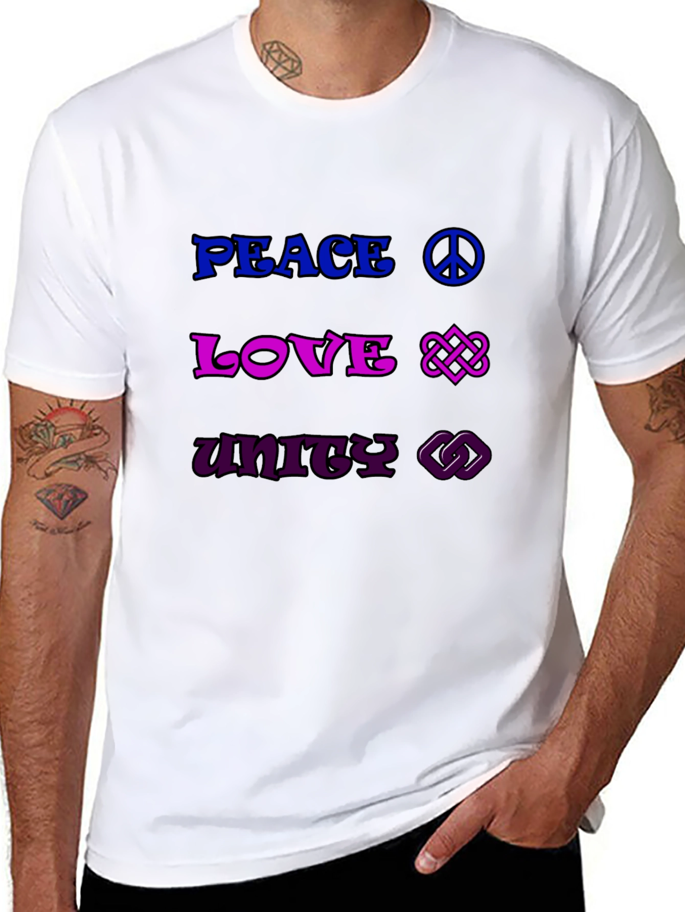 Peace Love Unity Graphic Tee