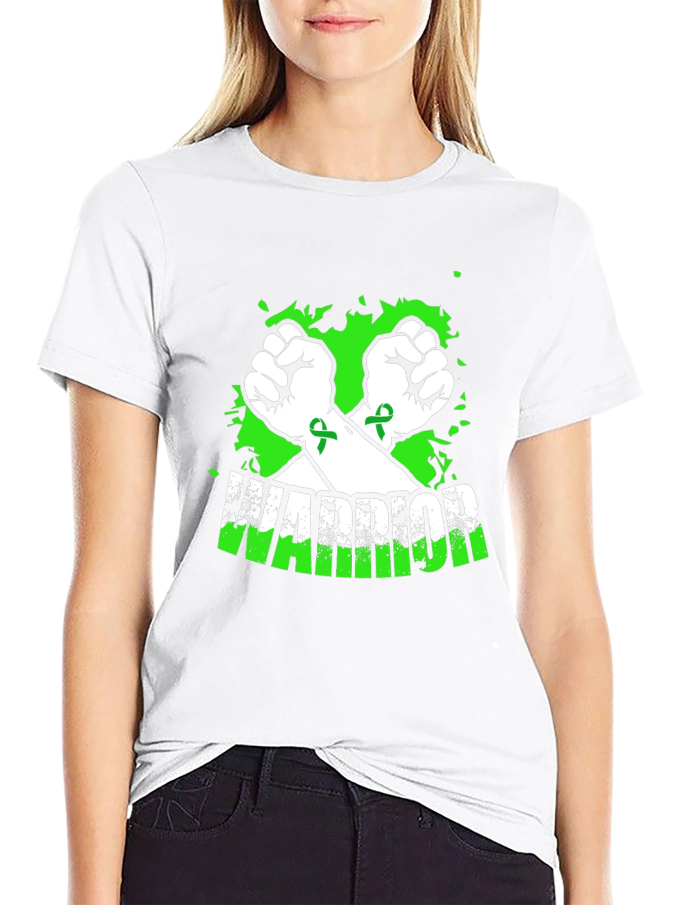 Warrior Awareness Ribbon Graphic T-Shirt