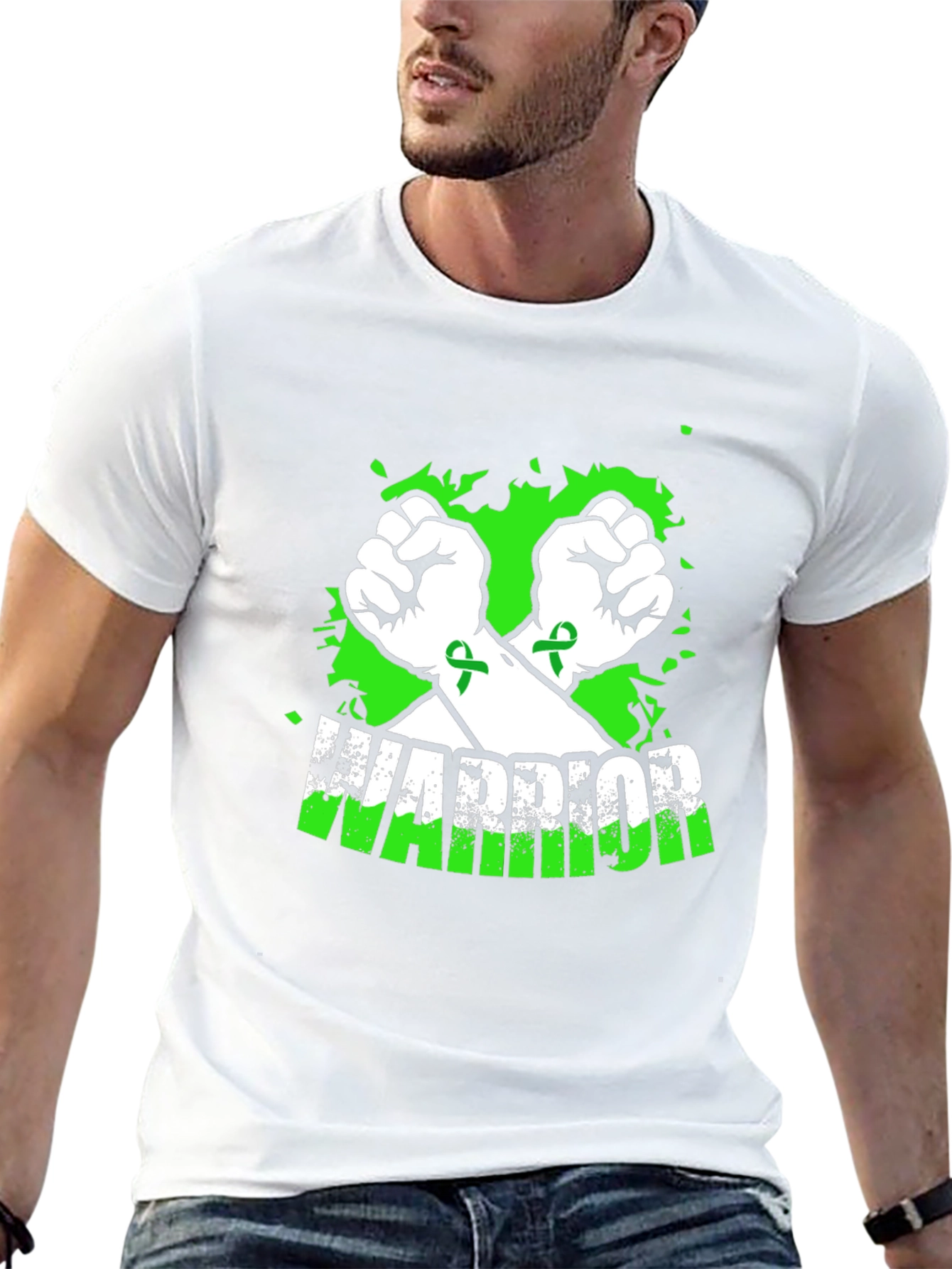 Warrior Awareness Ribbon Graphic T-Shirt
