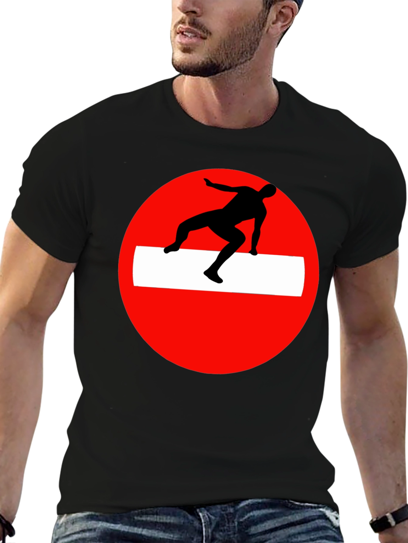 Parkour Obstacle Black Tee