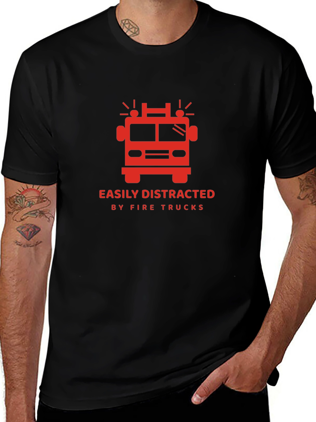 Fire Truck Distraction T-Shirt